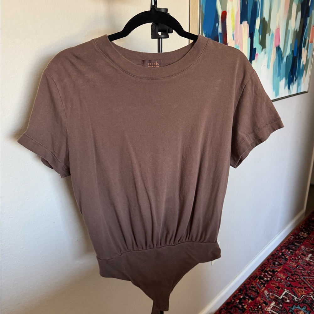 nuuds Cocoa Short Sleeve Bodysuit